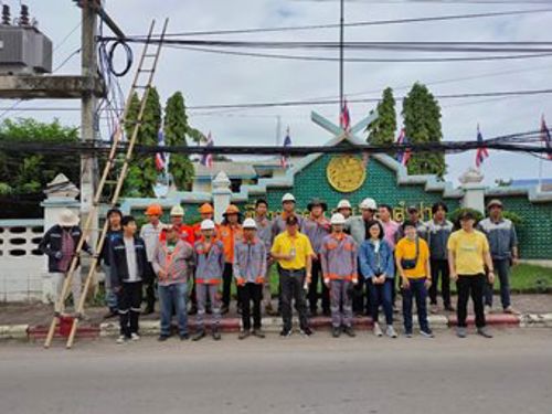 จิตอาสาจัดระเบียบสายสื่อสาร